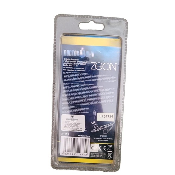 Doctor Who 11th Dr Sonic Screwdriver Keychain LED Light Up Torch New QUICK SHIP - Picture 2 of 2